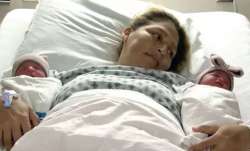 Maria Esperanza Flores Rios, newborn, twins