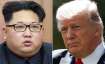 File pic - Kim Jong Un and Donald Trump