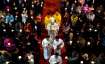   Chinese Bishop Joseph Li Shan, center, walks down the
