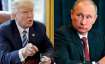 File photo of US President Donald Trump and his Russian