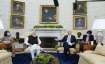 Prime Minister Narendra Modi's first in-person meeting with
