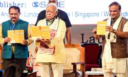 RSS Chief Mohan Bhagwat along with Assam CM Himanta Biswa