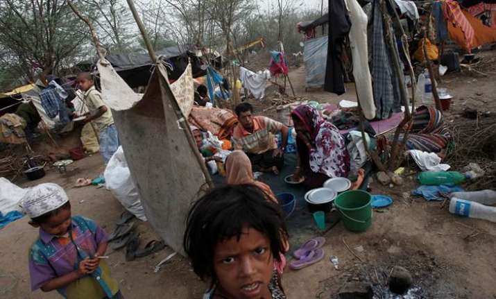File photo of Rohingya refugees in India