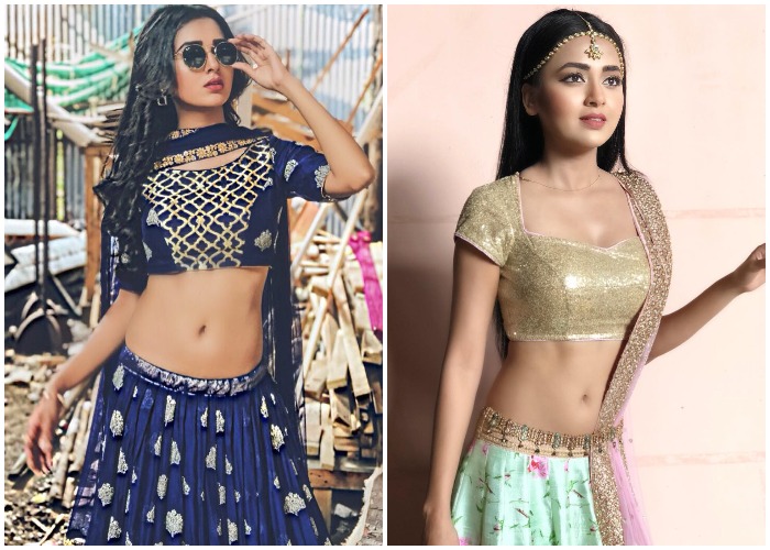 Apart from her stint in Sony TV’s Rishta Likhenge Hum Naya, actress Tejaswi Prakash has made headlines for her on-point sartorial choices. The gorgeous actress can sport a girl next door look and can go all ethnic in the very next moment. Tejaswi has it in her to don both the looks with equal panache. If you’ve been following the actress on social media, then you must have seen how the diva’s style file has garnered followers. Let’s get some quick fashion inspiration from Tejaswi Prakash for your bestie’s wedding functions. 