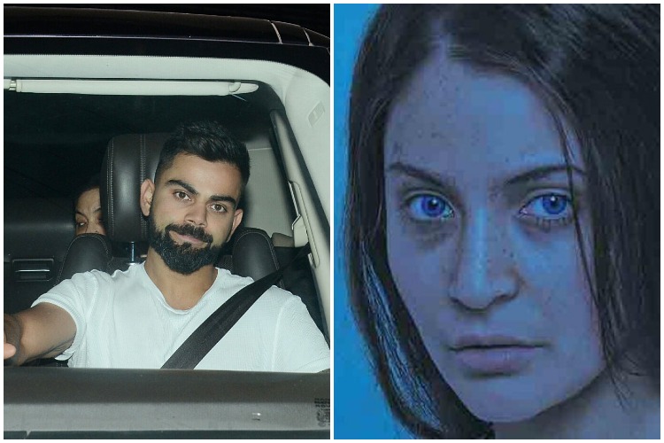 Pari Special Screening Virat Kohli Cheers For His Wife Anushka Sharma