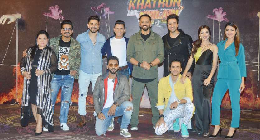 Khatron Ke Khiladi 9: Vikas Gupta, Zain Imam, Bharti Singh pose with