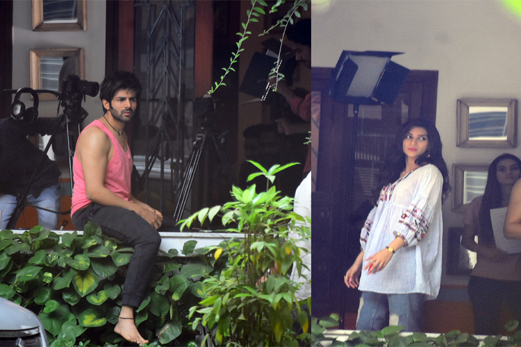 Kartik Aryan, Kriti Sanon snapped at Dinesh Vijan’s house. Are they