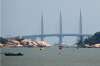  55-km-long sea bridge connecting Hong Kong to Macau and