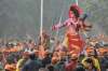    Vishwa Hindu Parishad’s (VHP) supporters gather