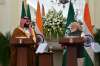 PM Modi and  Saudi Crown Prince during joint press
