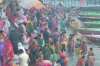 Devotees take holy dip in river Ganga on the occasion of