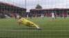 Bournemouth's goalkeeper Aaron Ramsdale saves a penalty