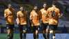 Wolverhampton Wanderers' Diogo Jota, front right,