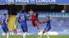 Liverpool's Sadio Mane scores during the English Premier