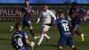 Real Madrid's Eden Hazard, center, runs with the ball next