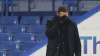Chelsea's head coach Frank Lampard covers his face during