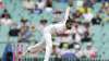 India's Mohammed Siraj bowls during play on day two of the