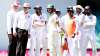 Umpires Paul Reiffel and Paul Wilson, Mohammed Siraj of