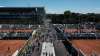 Visitors stroll in the alleys of the Roland Garros stadium