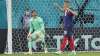 Switzerland's goalkeeper Yann Sommer reacts after France's