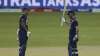 India's Ishan Kishan, right, celebrates scoring a half