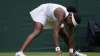 Coco Gauff of the U.S. slips during the women's singles