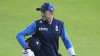 England's Joe Root makes his way out to bat during a nets