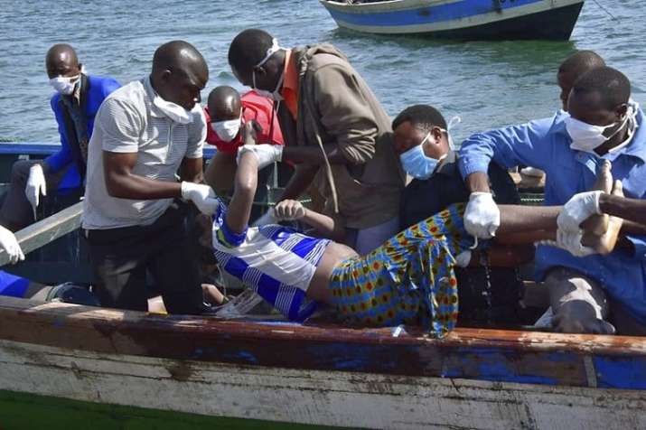 It is believed the ferry was carrying more than 300 people