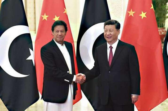 Chinese President Xi Jinping with Pakistan PM Imran Khan